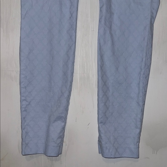 Lilly Pulitzer Kelly Light Blue Textured Pants 6 - Picture 3 of 11